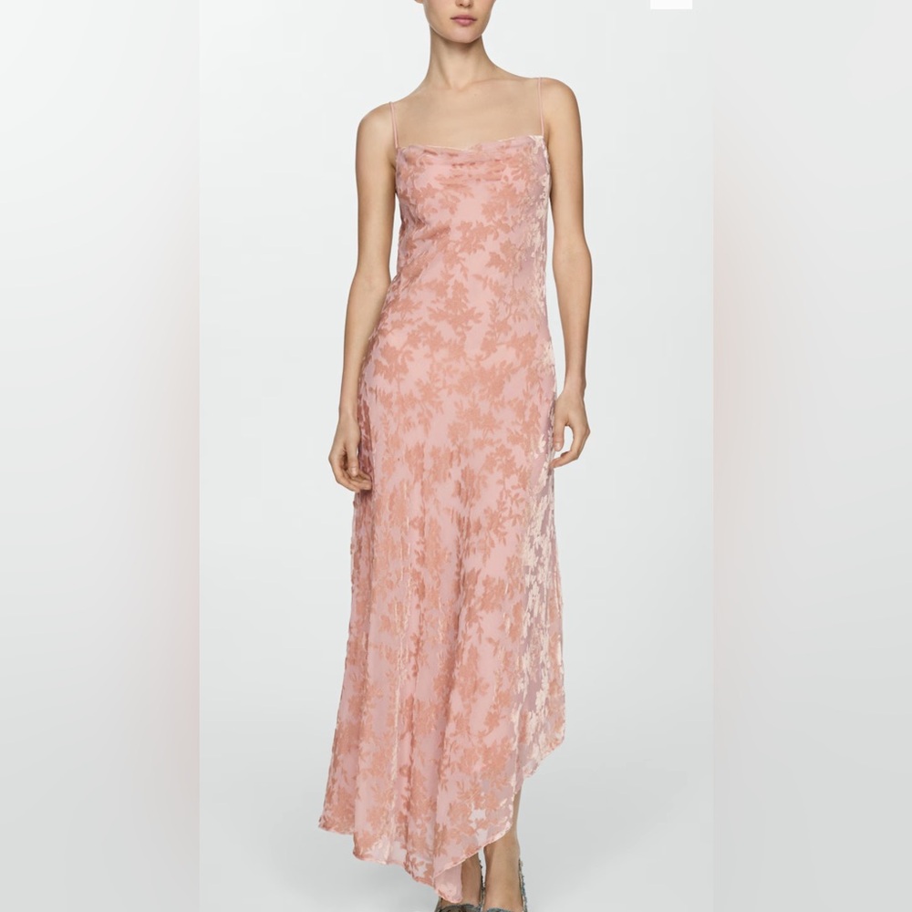 Mango Pink Floral Maxi Dress - Picture 3 of 4